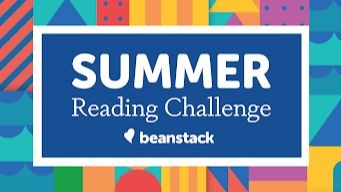 Summer Reading Challenge Beanstack with colorful background